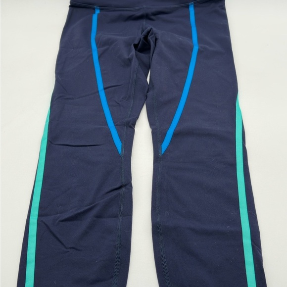 Nike Womens Navy Blue Tight Fit Pull On Leggings Size Medium - Picture 3 of 13